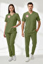 Pharmacist Uniform Scrubs Lycra Set Compliant with New Regulations-Grasshopper