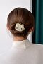 Stone-Encutured Cat Figure Gold Color Clasp - 3