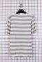 Women's Plus Size Lycra Crew Neck Crashed Fabric Patterned Short Sleeve Mom T-Shirt Combed Cotton Blouse - 3