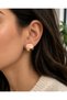 Form Natural Stone Look Gold Framed Stylish Women's Earrings (Tarnish Resistant, Allergy Resistant 316 Steel) - 2