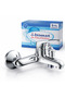 İtimat Bathroom Faucet with Shower Outlet, Brass Body, Chrome Plated, Wall Mounted, 5 Years Warranty - 2