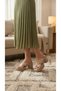 Buckled Cross Stripes in Front, Open Front, Summer Women's High Wedge Sole Shoes Slipper Sandals - 8