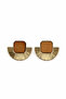 Geometric Wood Look Earrings