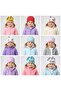 3 Pieces of Surprise Mixed Color and Pattern Baby Kids Double Layer Cotton Combed Cotton Beanie for Ages 1-4 - 3