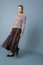 Knitted Blush with Draped Collar - 2