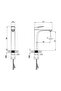 Plus Brown Art Basin Mixer Matt Black - 2