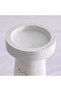 Mirabella Polyresin Candle Holder 12.7X12.7X30.5 cm -White - 2