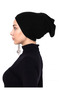 Practical Tube Bonnet Black Snap-On - Non-Slip Front Seamless Women's Hijab Ready Underwear Bonnet - 5