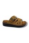 Elit 802-26 Suede Ultra Soft Anatomical Women's Slippers with Cross Strap Buckle - 2