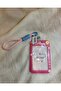 Hard Plastic Id and Card Protector with Pink Licensed Capybara Figure and Hanger - 2