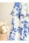 Vintage Wide-Leg Balloon Sleeves Girls' Top and Bottom Set - 4