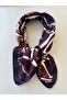 Brown Patterned Scarf Bandana Women's Clothing Akaesuar - 2