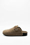 Men's Buckle-Closed Slippers Orthopedic Sole Soft Warm Felt House Slippers - 4