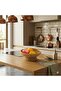 سلة فواكه من الخيزران مقاس 28 سم - سلة فواكه أنيقة ذات أرجل من الخيزران الطبيعي - 2