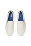 Women's Pursuit Lurex Linen Slip-On Sneaker – Shimmer Detail, Breathable Casual Shoe White - 6