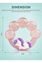 Unicorn Silicone Water Teether BPA Free Easy Grip Teething Toy for Babies 6-12 Months Pink - 4