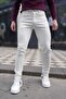 Men's Slim Fit Lycra White Denim Trousers Jean
