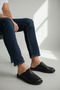 Men's Genuine Leather Full Orthopedic Hajj and Umrah Slippers - 4