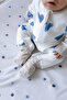 Baby Sleeping Bag 1.0 Tog, Modal & Cotton - Blue Hearts - 6