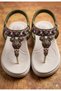 Women's Stylish Stone-Embellished Flip-Flop Sandals | Women's Orthopedic Daily Walking Comfortable Sandals | - 7