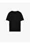 Regular Fit Crew Neck Viscose Blend Short Sleeve Basic Knitwear T-Shirt - 4