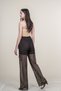Women's Summer Coffee High Waist Tulle Lace Inside Shorts Wide Leg Pants Casual Daily Office Stylish 30371 - 2