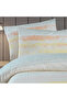 Sand Wave Double 100% Cotton Ranforce Duvet Cover Set Yellow (3 Pieces) 200X220/50X70 Yellow - 2