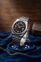 Trio Steel Men's Watch Premium Calendar Black Round Stylish & Elegant Men's Watch - 3