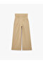 Double Waist Detailed Pleated Wide Leg Pants with Pockets - 6
