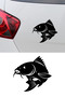 Fish Figured Car Sticker - Auto Sticker - Motor Sticker - Special Sticker for Fishermen 15X14Cm - 2