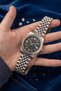 Trio Steel Men's Watch Premium Calendar Black Round Stylish & Elegant Men's Watch - 5