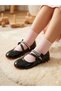 Black Patent Leather Showy Holiday Special Occasion Girls' Ballet Shoes