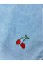 Cherry Embroidered Pocket Detailed Short Sleeve Baby Girl Salopet Set of 2 - 6