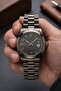 Burry Black Case Special Design Dial Calendar Round Premium Men's Wristwatch - 3