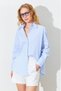 Women's Shirt Striped Poplin Women's Shirt Poplin Shirt - 2