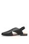 Elit My-604 Women's Genuine Leather Flat Sandals Black - 4