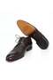 Brown Color Lace-Up Genuine Leather Men's Shoes - 3