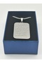Ayat Al Kursi آية الكرسي Stainless Steel Necklace for Men: Silvery - 2
