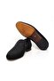 Black Color Laceless Genuine Leather Suede Men's Shoes - 3