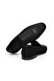 Black Color Laceless Genuine Leather Suede Men's Shoes - 2