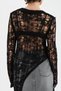 Women's Crochet Detailed Knitwear Crew Neck Design Blouse Sweater - 3