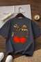 Ribbon Cherry Printed Unisex Children's T-Shirt 8Gh3