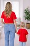 Mother Unisex Kids Combination Oversize T-Shirt Twin T-Shirt My Love Printed Single Price - 3