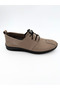 Sand Color Nubuck Inner and Outer Genuine Leather Lace-Up Stitched Men's Shoes Vdz03016 - 5