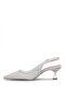 Elit Pm474 K133 Women's Classic Heeled Shoes Silver - 3