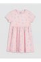 LCW Kids Crew Neck Printed Girl's Dress