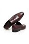 Brown Laceless Genuine Leather Men's Shoes - 2