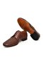 Brown Lace-Up Genuine Leather Men's Shoes - 3