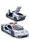 Die-Cast Police Supercar Model with Lights & Sound – 1:24 Scale Pull-Back Toy Car