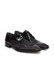 Black Color Lace-Up Genuine Leather Men's Shoes